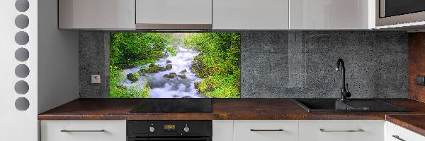 Glazen achterwand keuken Bergrivier