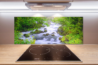 Glazen achterwand keuken Bergrivier