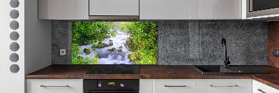 Glazen achterwand keuken Bergrivier
