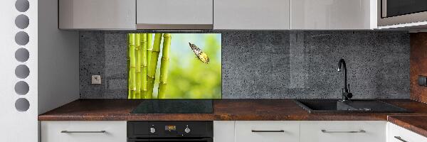 Spatplaat keuken Bamboe en vlinder