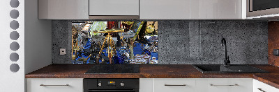 Glazen achterwand keuken Antiek