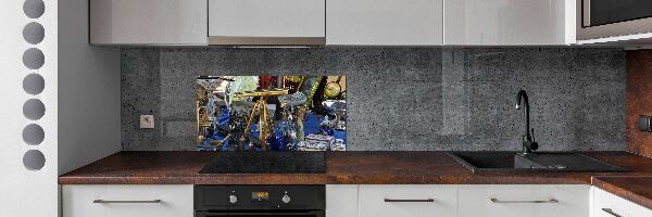 Glazen achterwand keuken Antiek