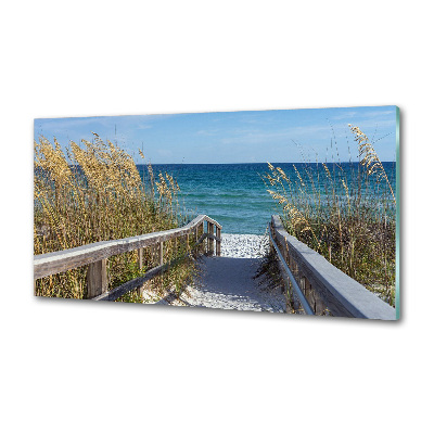 Spatscherm keuken duinen aan zee