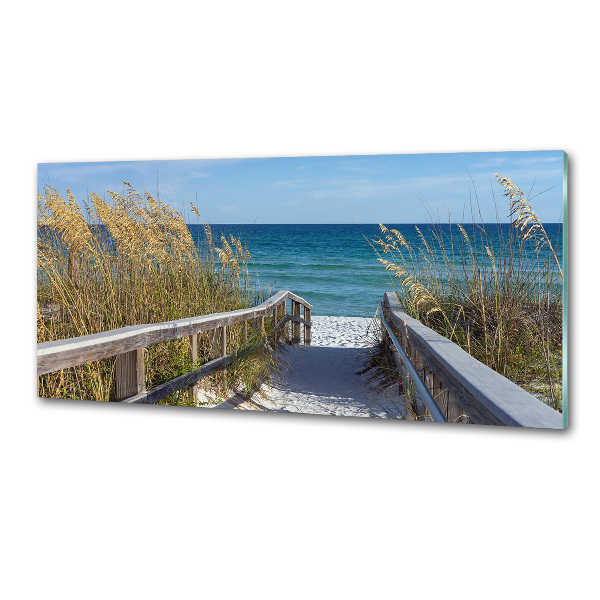 Spatscherm keuken duinen aan zee