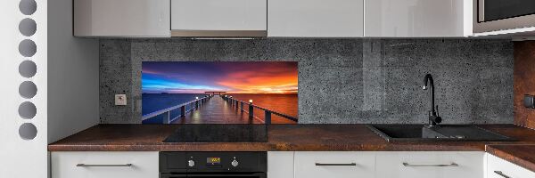 Keuken achterwand Houten brug