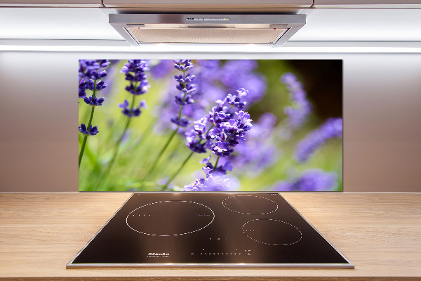 Spatscherm keuken Lavendel