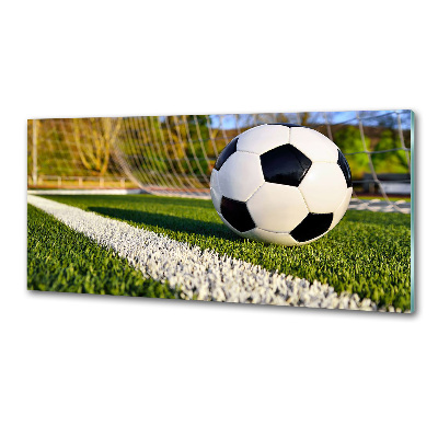 Spatscherm keuken De bal ligt in het doel.