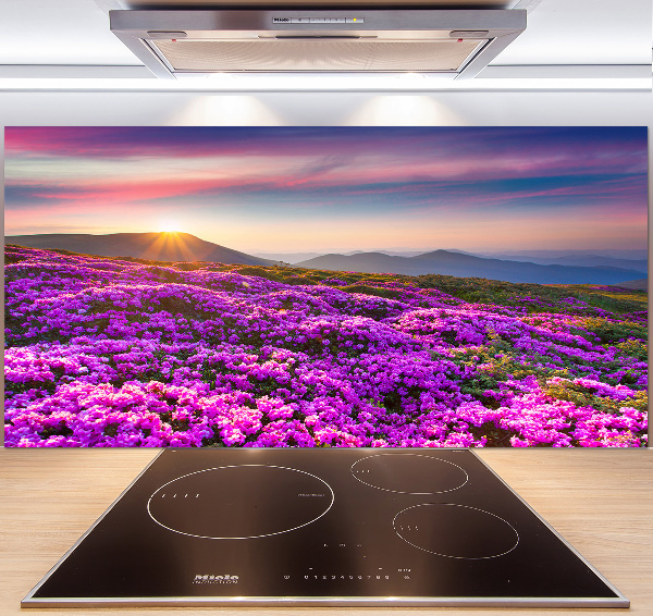 Keuken achterwand Bloemen in de bergen