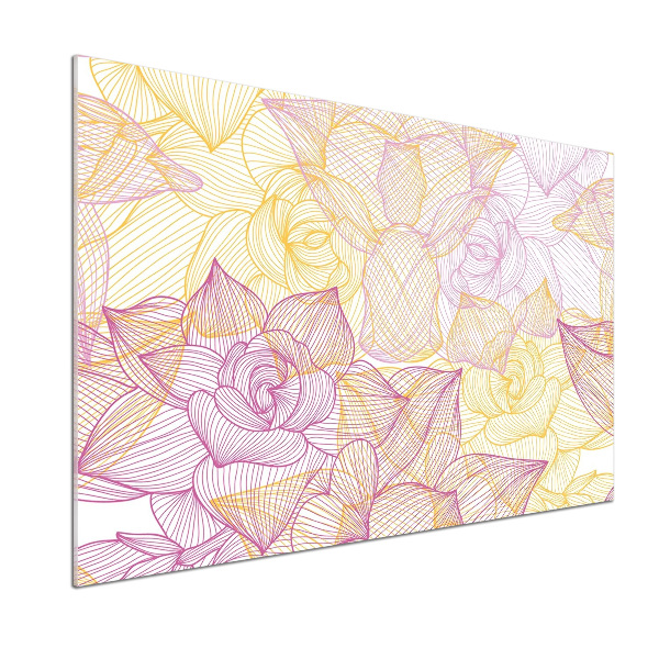 Keuken achterwand Bloemenpatroon