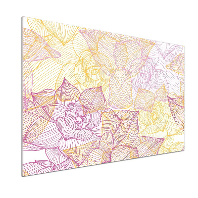 Keuken achterwand Bloemenpatroon