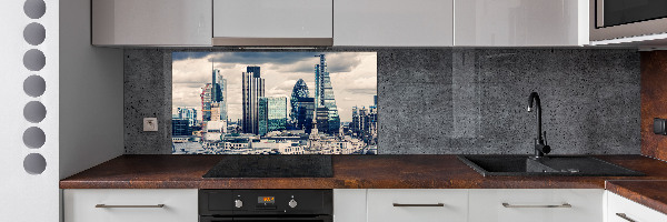 Glazen achterwand keuken Wolkenkrabbers