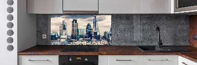 Glazen achterwand keuken Wolkenkrabbers