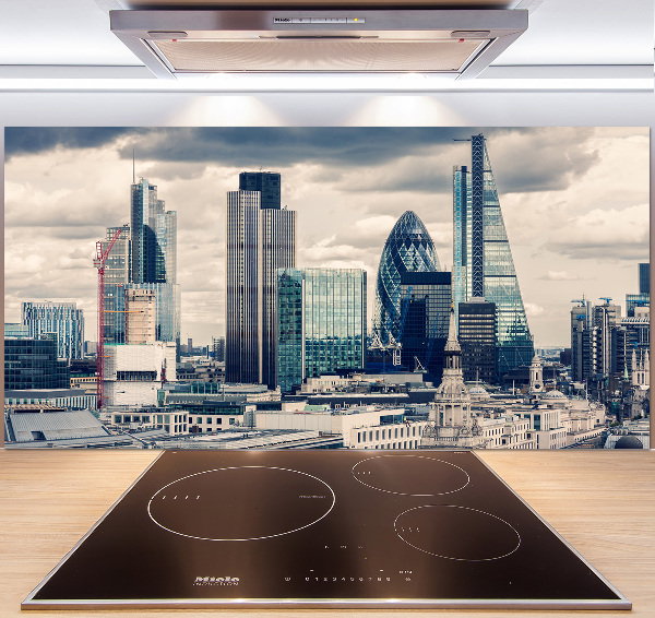 Glazen achterwand keuken Wolkenkrabbers