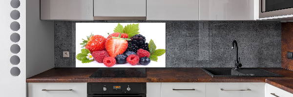 Spatscherm keuken Bosvruchten