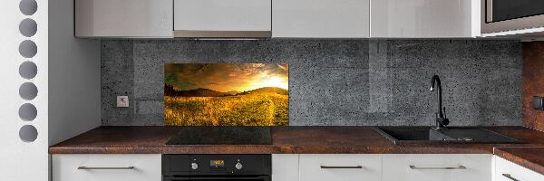 Glazen achterwand keuken Panorama van het Tatragebergte