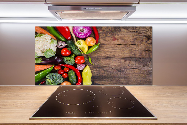 Spatscherm keuken Groenten