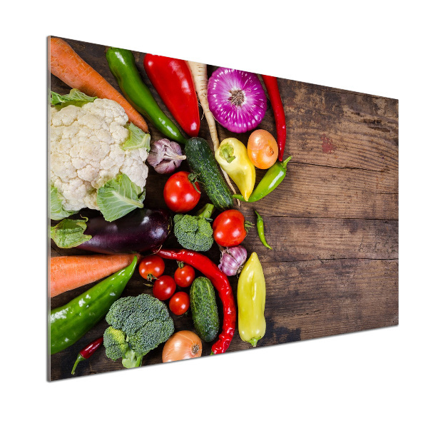 Spatscherm keuken Groenten