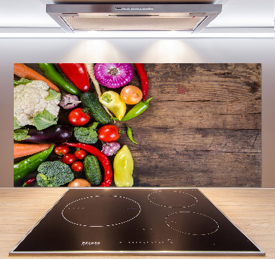 Spatscherm keuken Groenten