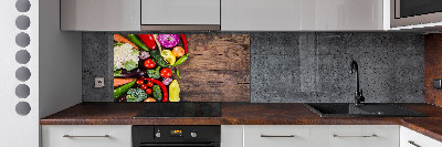 Spatscherm keuken Groenten