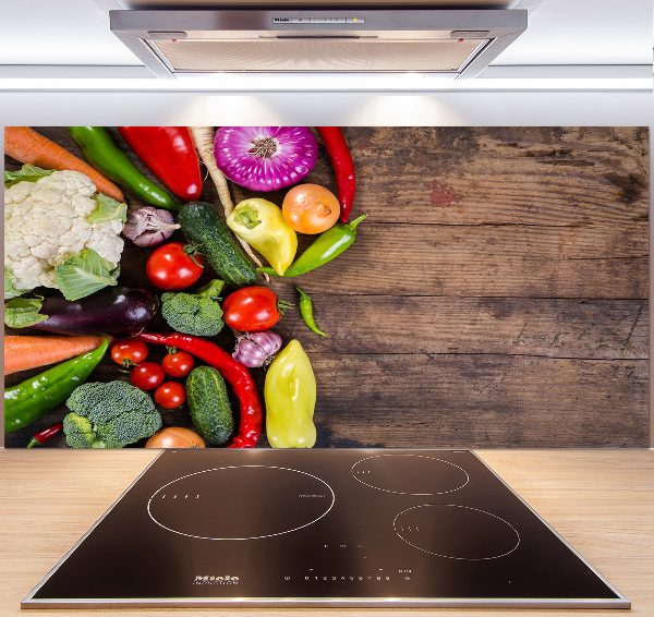 Spatscherm keuken Groenten