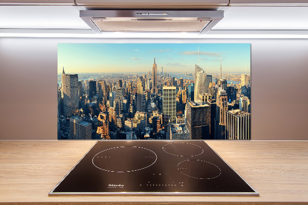 Glazen achterwand keuken Wolkenkrabbers