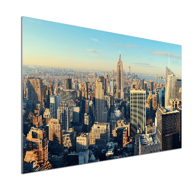 Glazen achterwand keuken Wolkenkrabbers