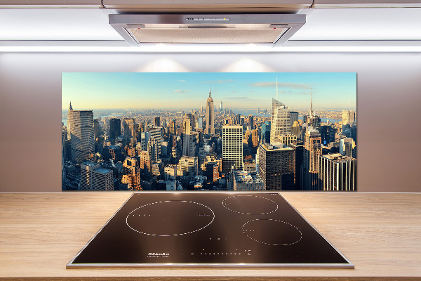 Glazen achterwand keuken Wolkenkrabbers