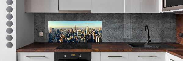 Glazen achterwand keuken Wolkenkrabbers