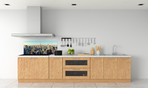 Glazen achterwand keuken Wolkenkrabbers