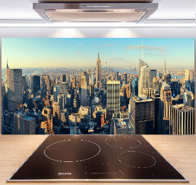 Glazen achterwand keuken Wolkenkrabbers