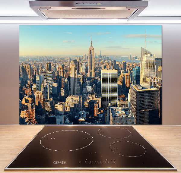 Glazen achterwand keuken Wolkenkrabbers