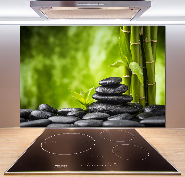 Spatscherm keuken Zen-stenen