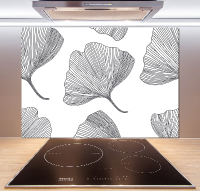 Glazen achterwand keuken Ginkgo