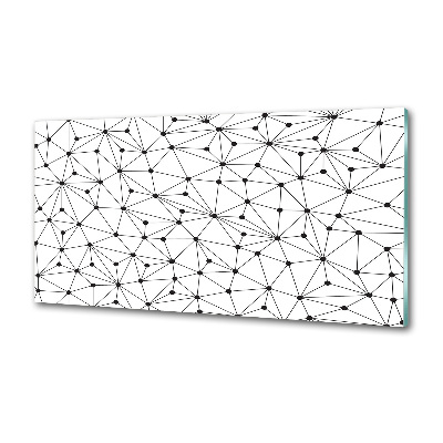 Glazen achterwand keuken Lijnen en cirkels