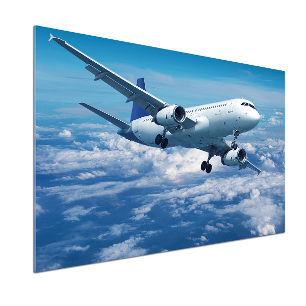 Keuken achterwand Een vliegtuig in de wolken