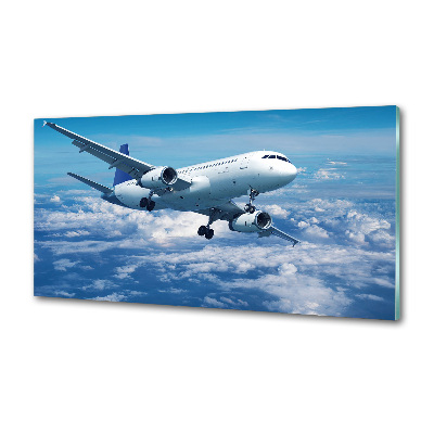 Keuken achterwand Een vliegtuig in de wolken