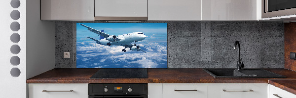 Keuken achterwand Een vliegtuig in de wolken