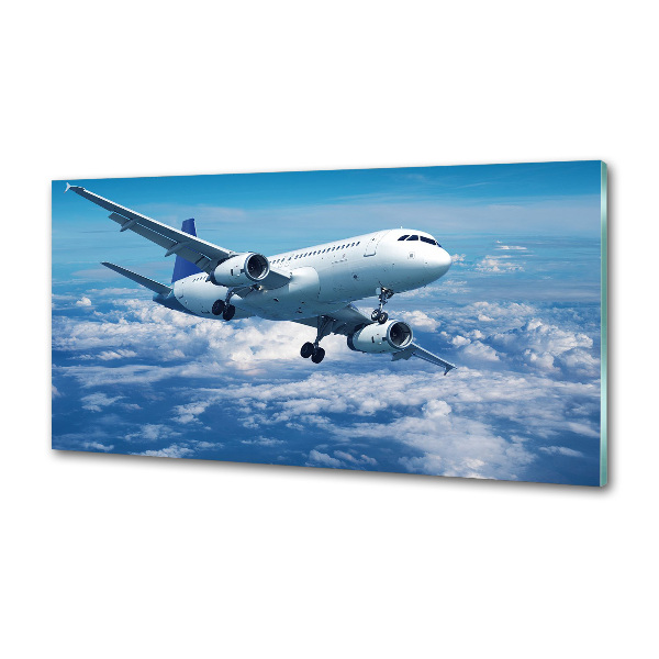 Keuken achterwand Een vliegtuig in de wolken