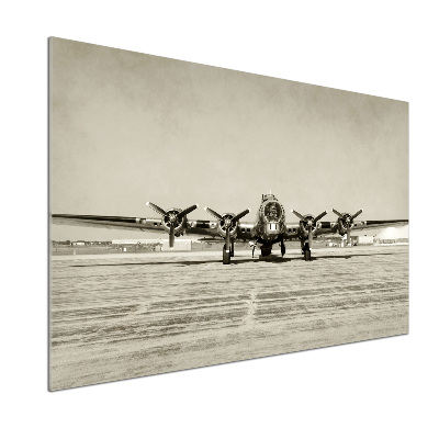 Glazen achterwand keuken Oude bommenwerper