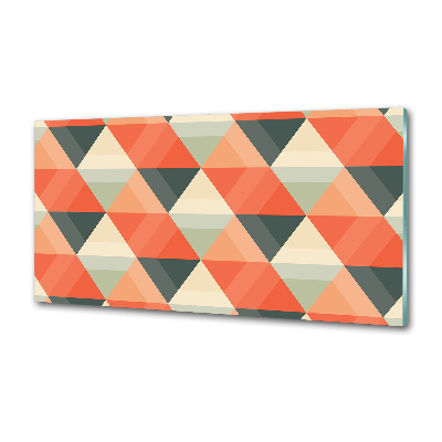 Spatscherm keuken Geometrische achtergrond