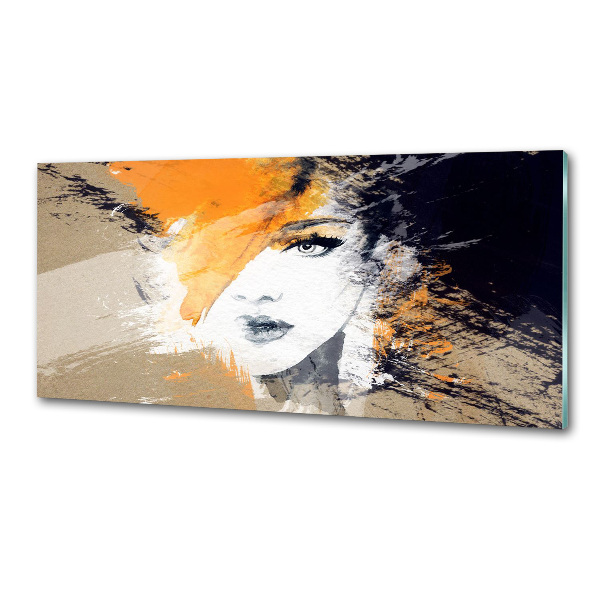 Spatplaat keuken Portret van een vrouw