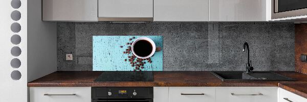 Spatplaat keuken Zwarte koffie