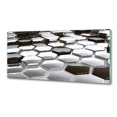 Glazen achterwand keuken 3D-abstractie