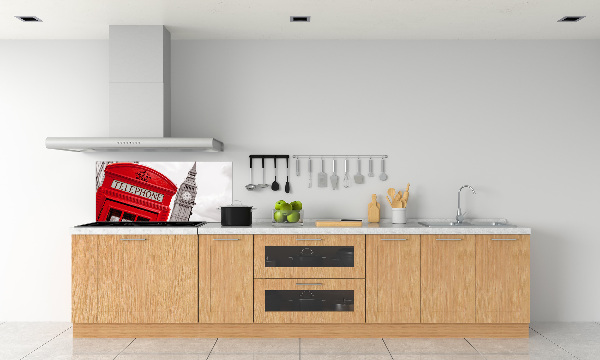 Glazen achterwand keuken Openbare telefoon