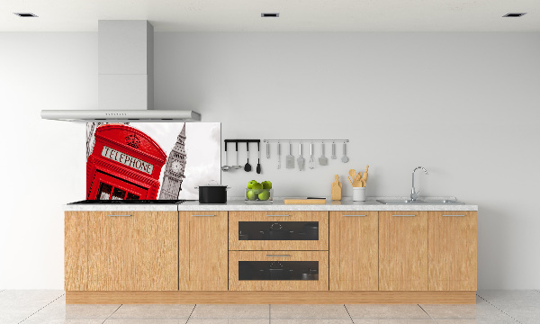 Glazen achterwand keuken Openbare telefoon