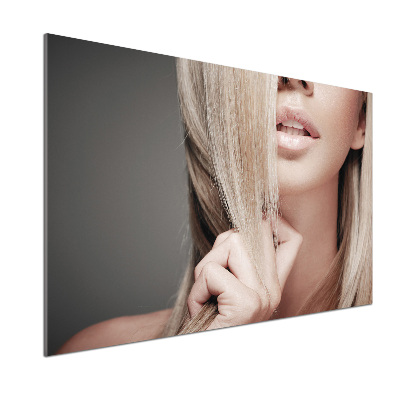 Keuken achterwand Mooie blondine