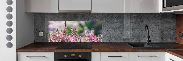 Achterwand keuken Heidebloemen