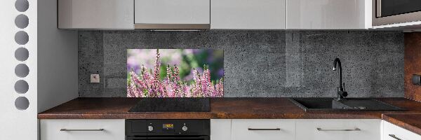 Achterwand keuken Heidebloemen