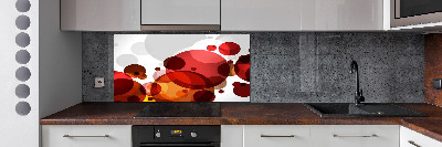 Spatscherm keuken Cirkelabstractie