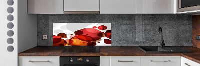 Spatscherm keuken Cirkelabstractie